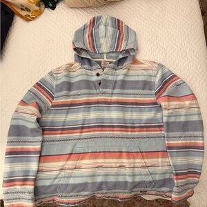 Faherty Multicolor Striped Hooded Top